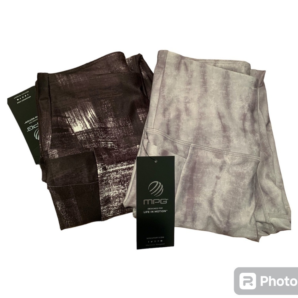 MPG 2 Pair High Waisted Leggings Small NWT